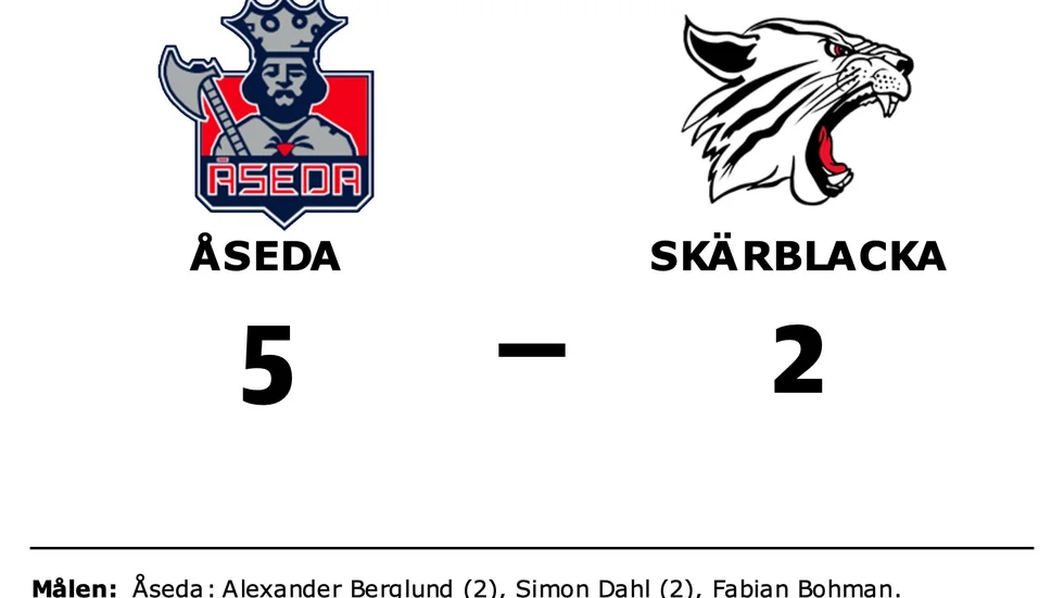 Åseda IF vann mot Skärblacka IF