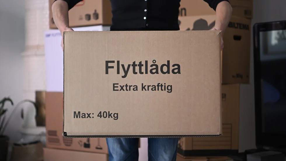 Flyttlassen gick under förra året i många fall ut från Stockholms län. Arkivbild.
