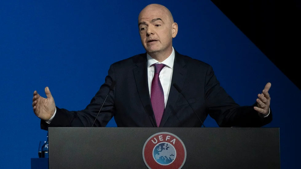 Gianni Infantino tror att det finns stort stöd för fotbolls-VM vartannat år. Arkivbild.