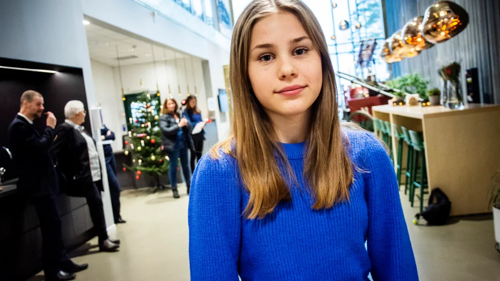 Frida Mandahl agerade snabbt när en kvinna blivit påkörd av en bil. "Så fort jag såg vad som hände så skyndade jag mig dit för att hjälpa till", säger hon.