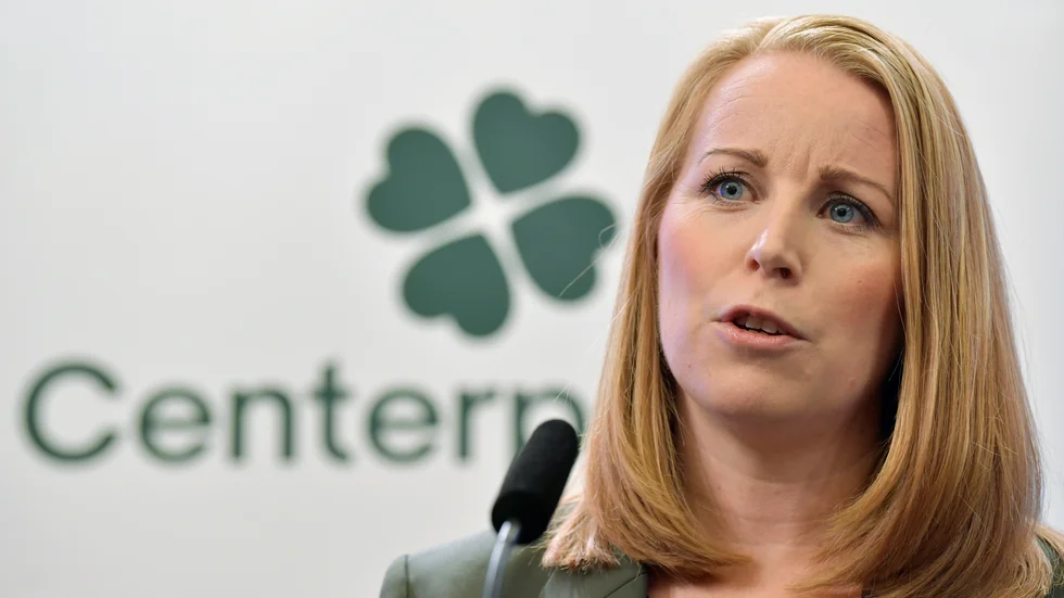 Centerledaren Annie Lööf hade hellre sett större användning av vaccinpass i stället för nya restriktioner. Arkivbild.