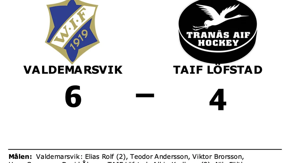 Valdemarsviks IF vann mot TAIF Löfstad