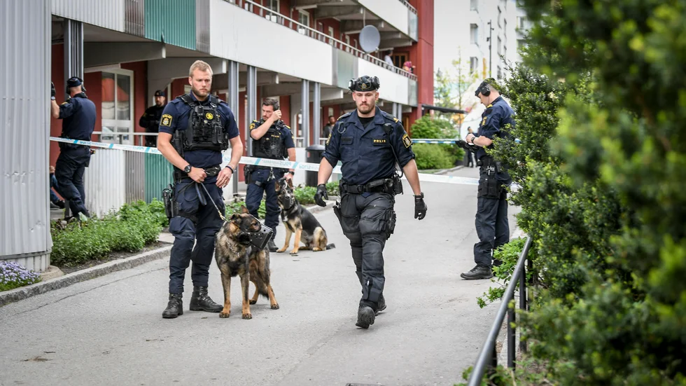 På eftermiddagen den 31 maj 2021 sköts en man till döds i Husby i nordvästra Stockholm. Arkivbild.