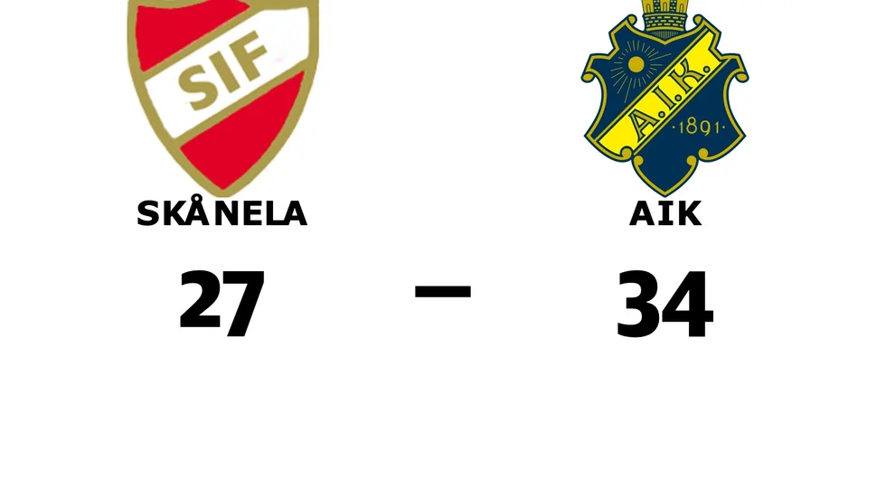 Skånela IF förlorade mot AIK