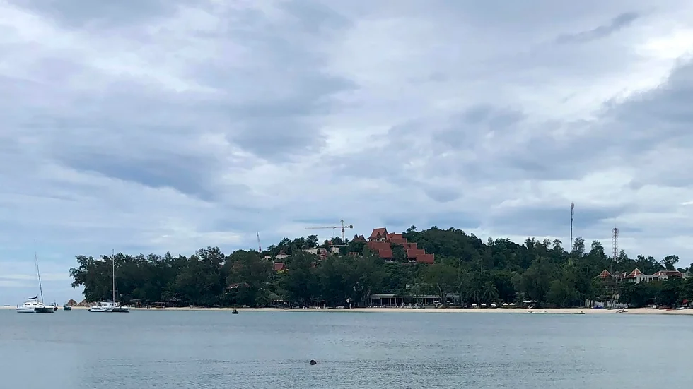 Mannen överlämnade sig på Koh Samui-ön i södra Thailand. Arkivbild.