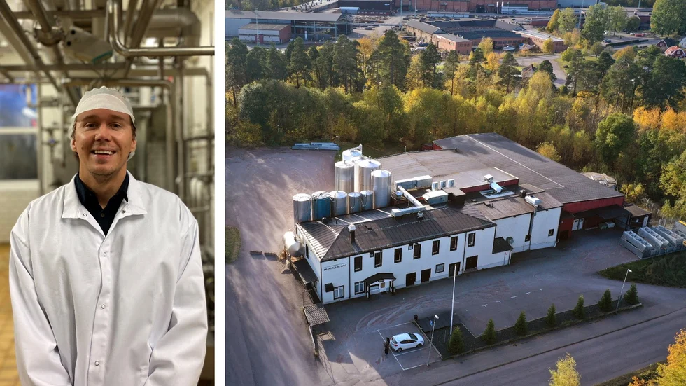 Oscar Hallinder, tillträdde som ny vd på Glada bondens mejeri i Boxholm 1 januari 2022. Nu avgår han.