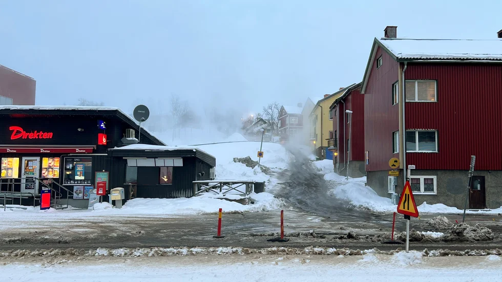 Läckage i Kiruna