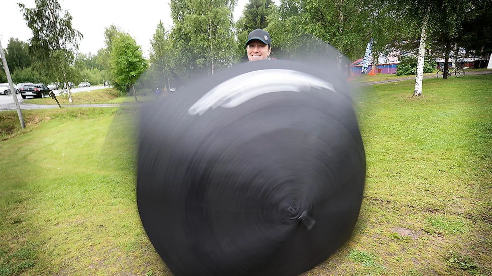FULL SNURR. Den trefaldiga världsmästaren Valarie Jenkins är tillbaka i Skellefteå och går in hårt för att försöka knipa sin andra Scandinavian Open-titel. Foto: Roine Sandlén.