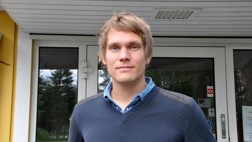 Delägare. Markus Boman hoppas på dialog och en fortsättning i Kvarnåsen. Foto: Britta Stenberg.