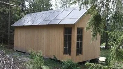 Det omdiskuterade bygget på Alören.