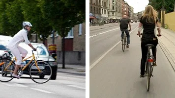 Uppsalacyklisterna (t v) kan få det som Köpenhamnscylisterna (t h).