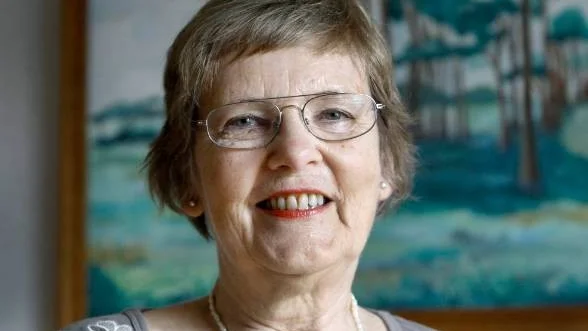 Birgitta Farelius disputerade som 75-åring.