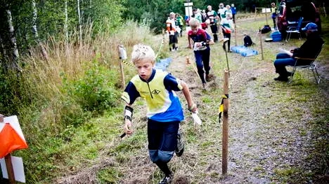 Långhundras Anton Forsberg  vid UNT-cupens tredje omgång i Norrtälje.