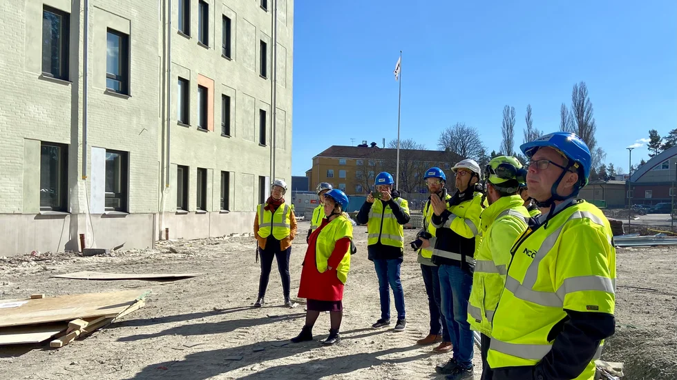 Rundtur på nya Järvenskolan i Katrineholm. 