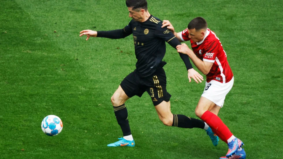 Bayern München vann matchen mot Freiburg.