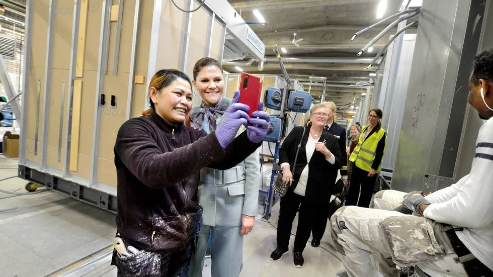 ”Jag ska skicka bilden till mina föräldrar i Thailand”, sa Wanida Rangphima efter att ha tagit en selfie med Kronprinsessan .