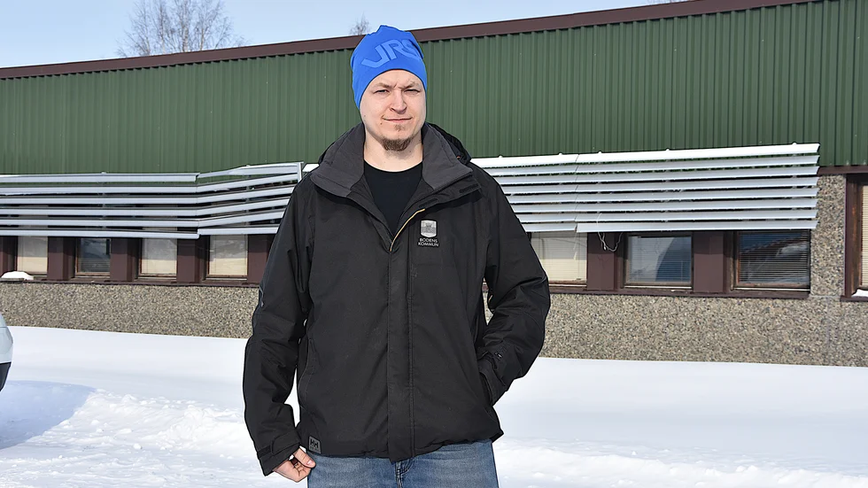Christoffer Sundbom, Bodens kommmun, tycker att det varit en bra start på projektet med testet av nya vattenmätare på Fagernäs.