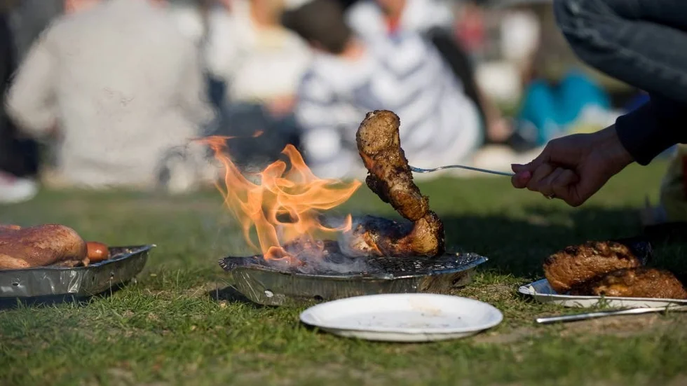 Engångsgrill kan vara en brandrisk