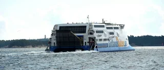 Gotlandsbåten orsakar skada i Västervik