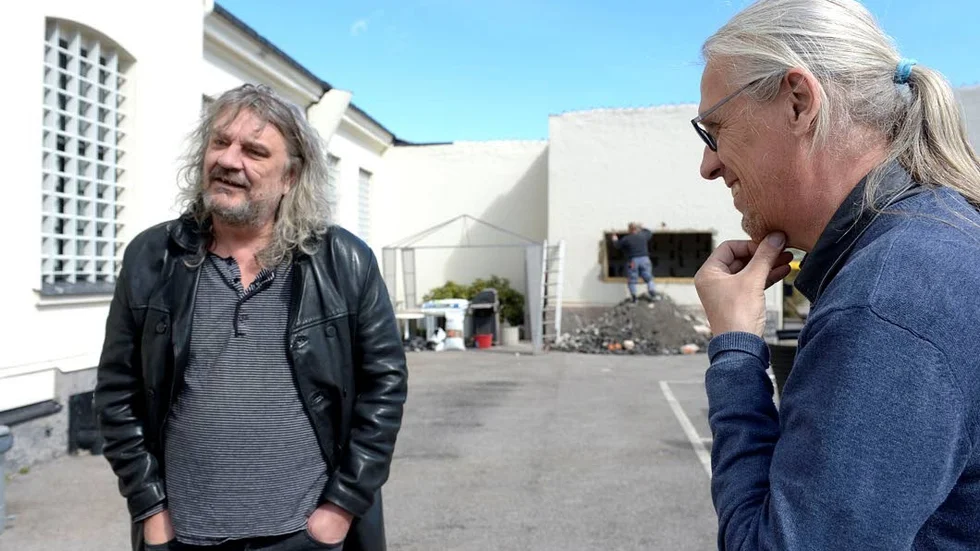 Nytt. Mats Grundström och Kenth Carlsson i planeringstagen på Fängelset hotell och konferens.