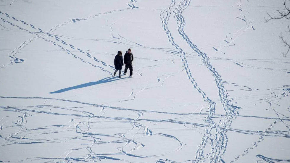 Snöigt. Februari kallades förr göjemånad, vilket tolkats som snö- eller vintermånad.