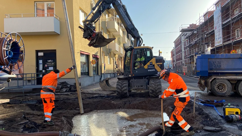 Vattenläckan i centrala Motala fick stor påverkan för många Motalabor under torsdagen. 