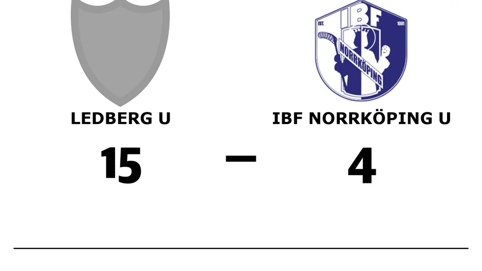Ledbergs IF U-lag vann mot IBF Norrköping U-lag