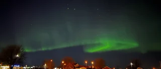 Norrsken över Östergötland – så såg det ut över Motala