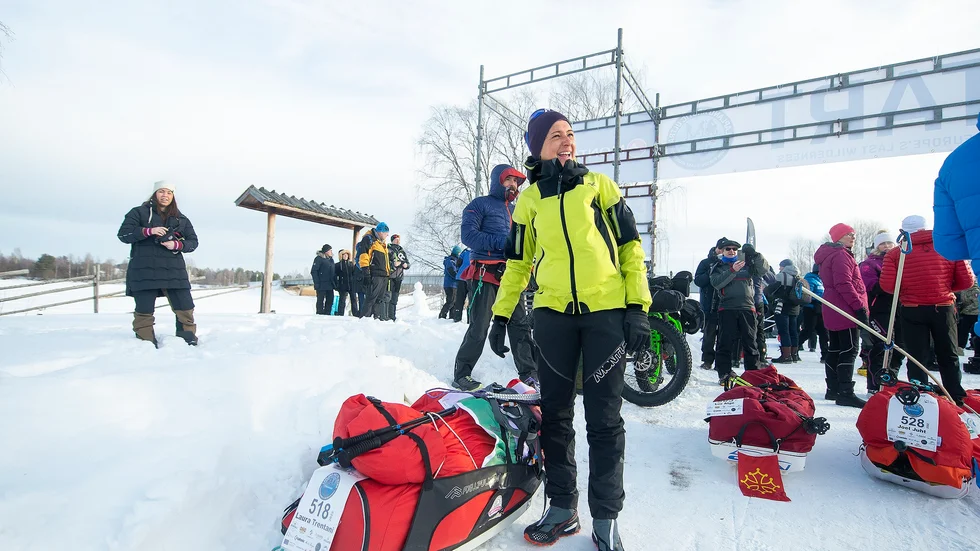 "Bäst var norrskenet och tuffast var nattsömnen",  säger Laura Trentani, en av de trettio som fullföljde extremloppet som nu har avslutats.