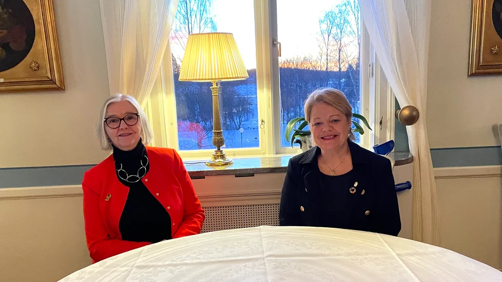 BPW Luleås vice ordförande Monica Forsberg och landshövding Lotta Fristorp.