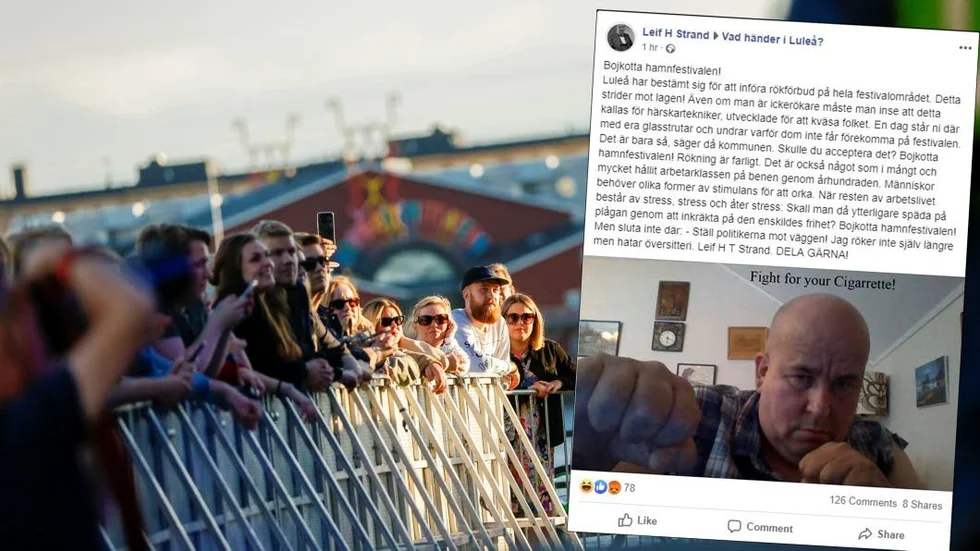 Leif Strand slår ett slag för rökarnas rätt att existera i det offentliga rummet, bland annat med argumentet att förbudet drabbar arbetarklassen.
