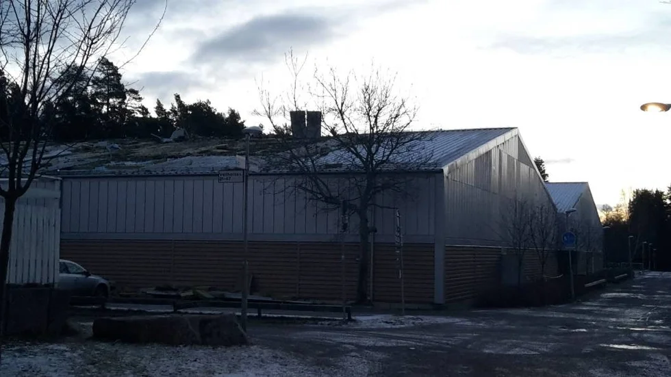 Här brann det. Så här såg det ut på måndagsmorgonen.