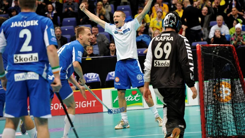 Tero Tiitu i den finska landslagsdräkten.