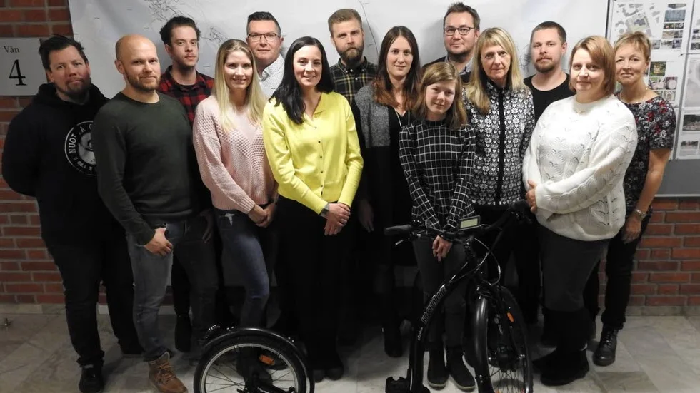 Årets vintertrampare: Paul Mitchell, Bob Olovsson, Emil Nilsson, Maria Gustafsson Almqvist, Ulrika Larsson, Simon Eklund, Josefine Mettävainio, Lena Johansson, Anette Tjäder Löfgren, Madeleine Lundberg, Jonas Sandin, Anna Olovsson, Janne Päkkilä, Kai Oja. Fattas på bilden gör Josefin Rönnbäck.