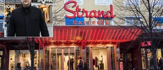 Lekplats istället för butik i Strand