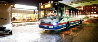 Så drabbas busstrafiken av blixthalkan