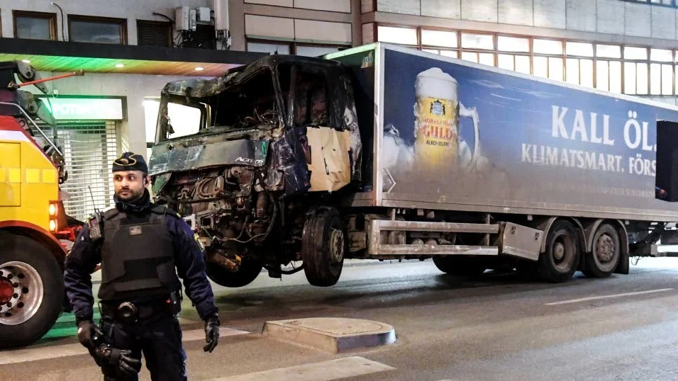 Lastiblen som användes vid attentatet i Stockholm tillhörde Spendrups.