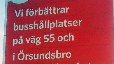 Ramstalund. Efter förbättringen försvann busskurerna.