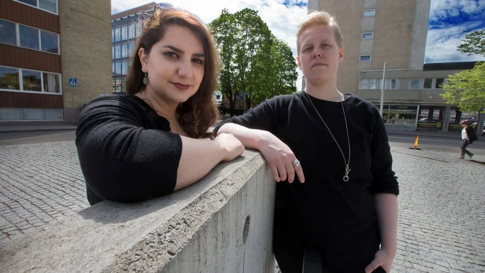 Ordförarduo. Anna Bark Persson och Nahal Ghanbari styr årets Swecon-festival i Uppsala.