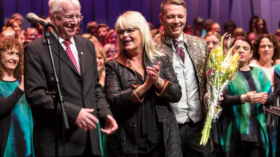 La Cappellas historia i ett nötskal: Robert Sund (t v) grundade kören 1986. Karin Eklundh ledde den 1994-2014 och Tony Margeta leder den sedan 2015.