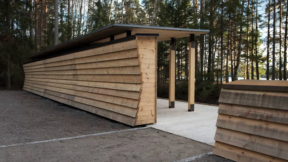 Vid entrén finns även information om nationalparken.