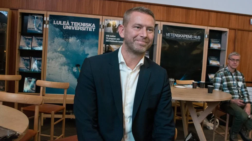 Peter Carlsson, vd på Northvolt, var i Luleå i höstas för prata om effekterna av batterifabriken i Skellefteå.