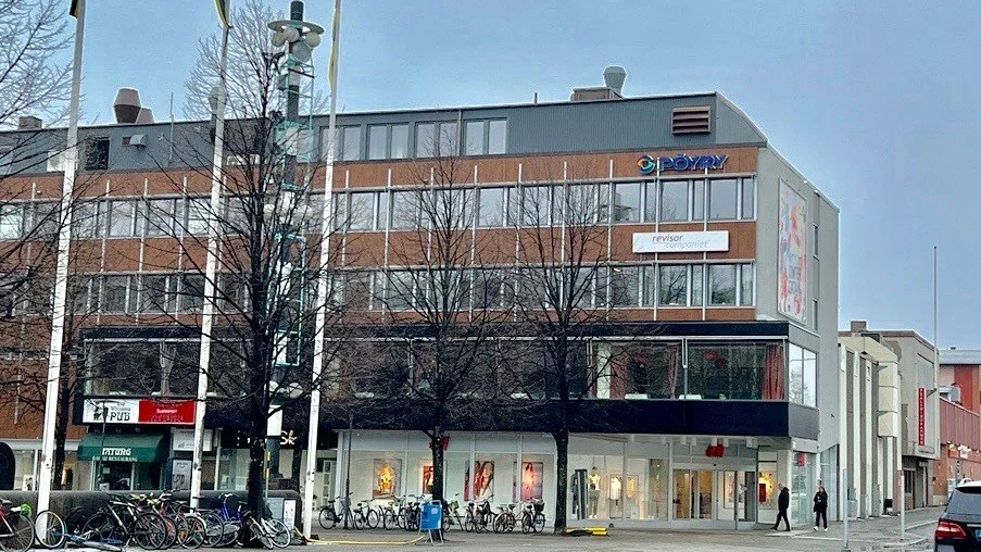 Diös säljer tre handelsfastigheter i centrala Skellefteå.