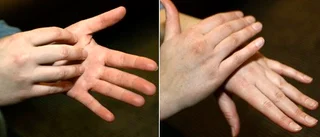 K-a-k-a på handens fem fingrar