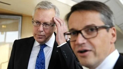 Kristdemokraterna i Uppsala vill att Mats Odell, t v, ska ersätta Göran Hägglund som partiledare.