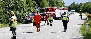 Svår trafikolycka nära Örbyhus