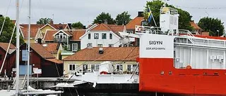 M/s Sigyn har lagt till i Öregrund