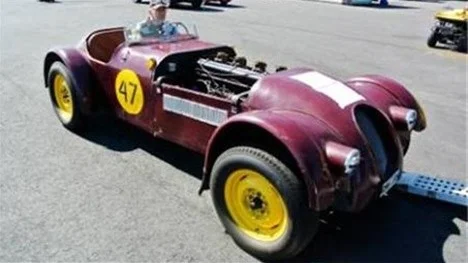 Frank Högman, Lindesberg, körde bland annat denna Alfta Bergström Buick Special, ägd av Lars-Erik "Lalle" Eriksson.