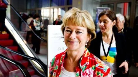 Lena Adelsohn-Liljeroth, kulturminister, på UKK i
Uppsala.