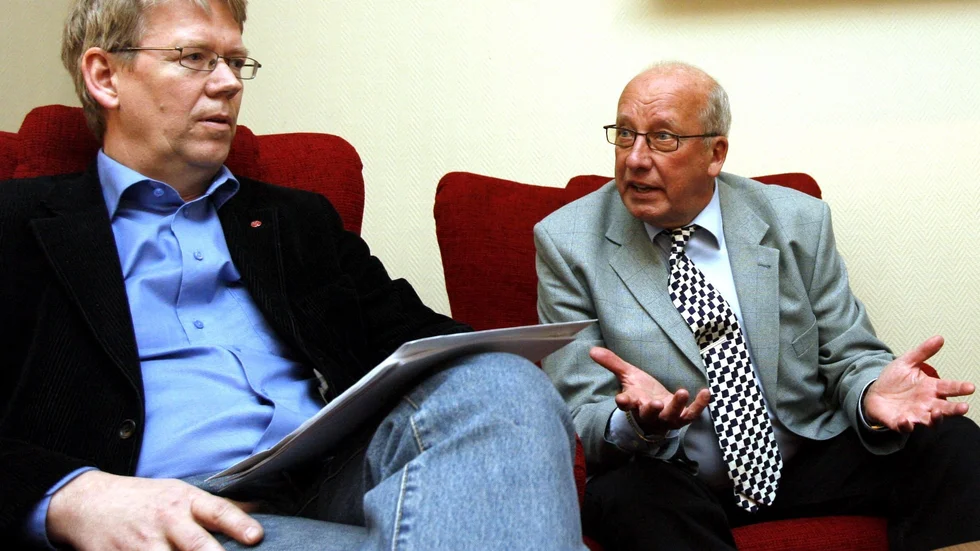 Förre detta kommunalrådet Peter Roslund hyllar bortgångne Hilding Holmquist för hans driv och hans stora hjärta. (Arkivbild)